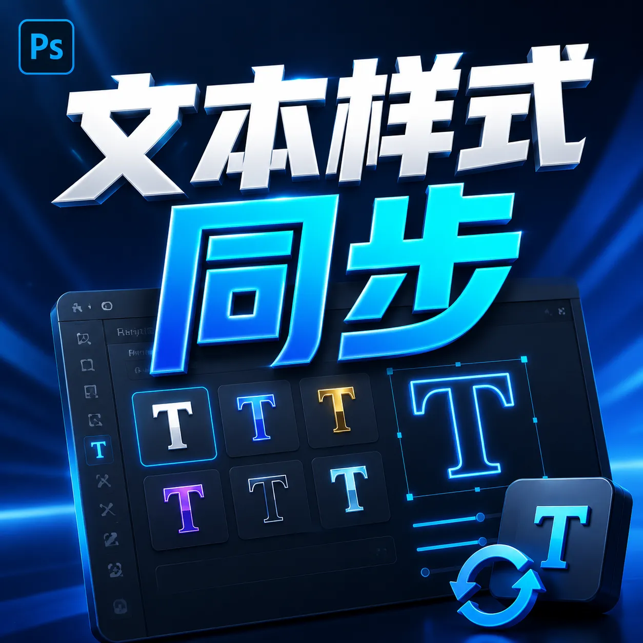 文本样式同步